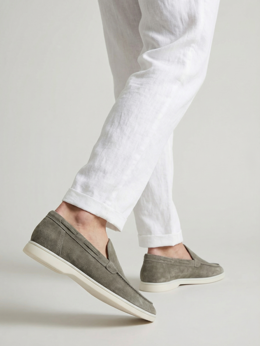 Mocassins yacht Pistache