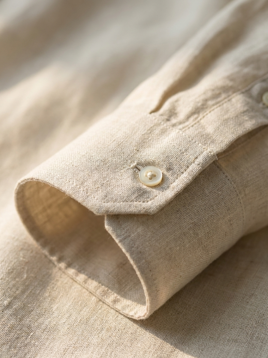 Beige Linen Long Sleeve