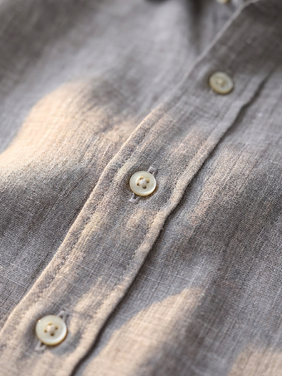 Grey Linen Long Sleeve