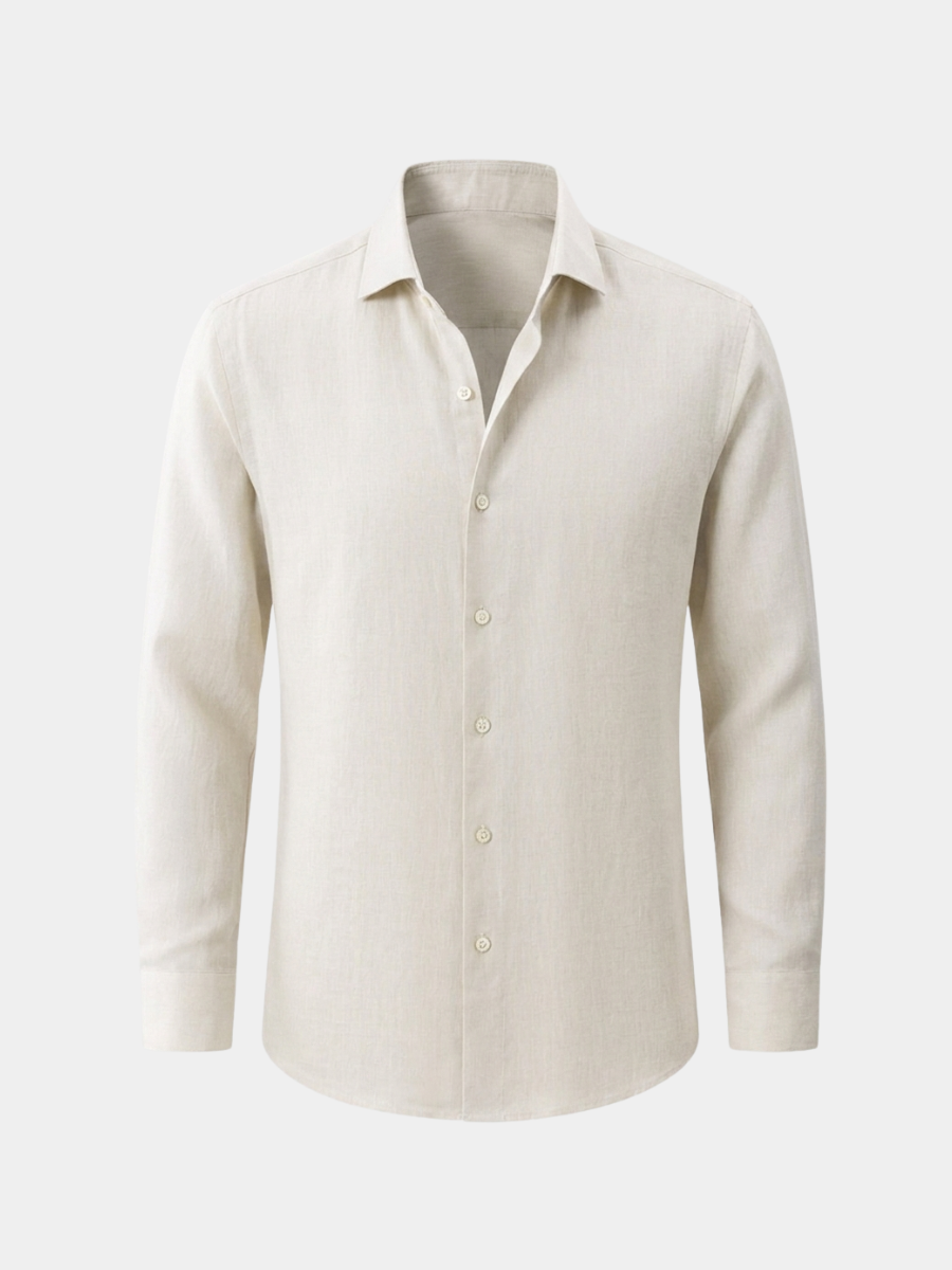 Beige Linen Long Sleeve