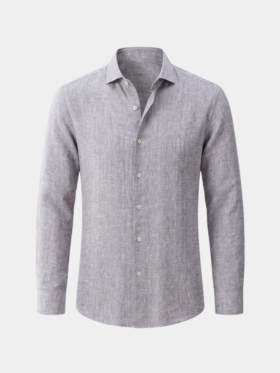 Grey Linen Long Sleeve