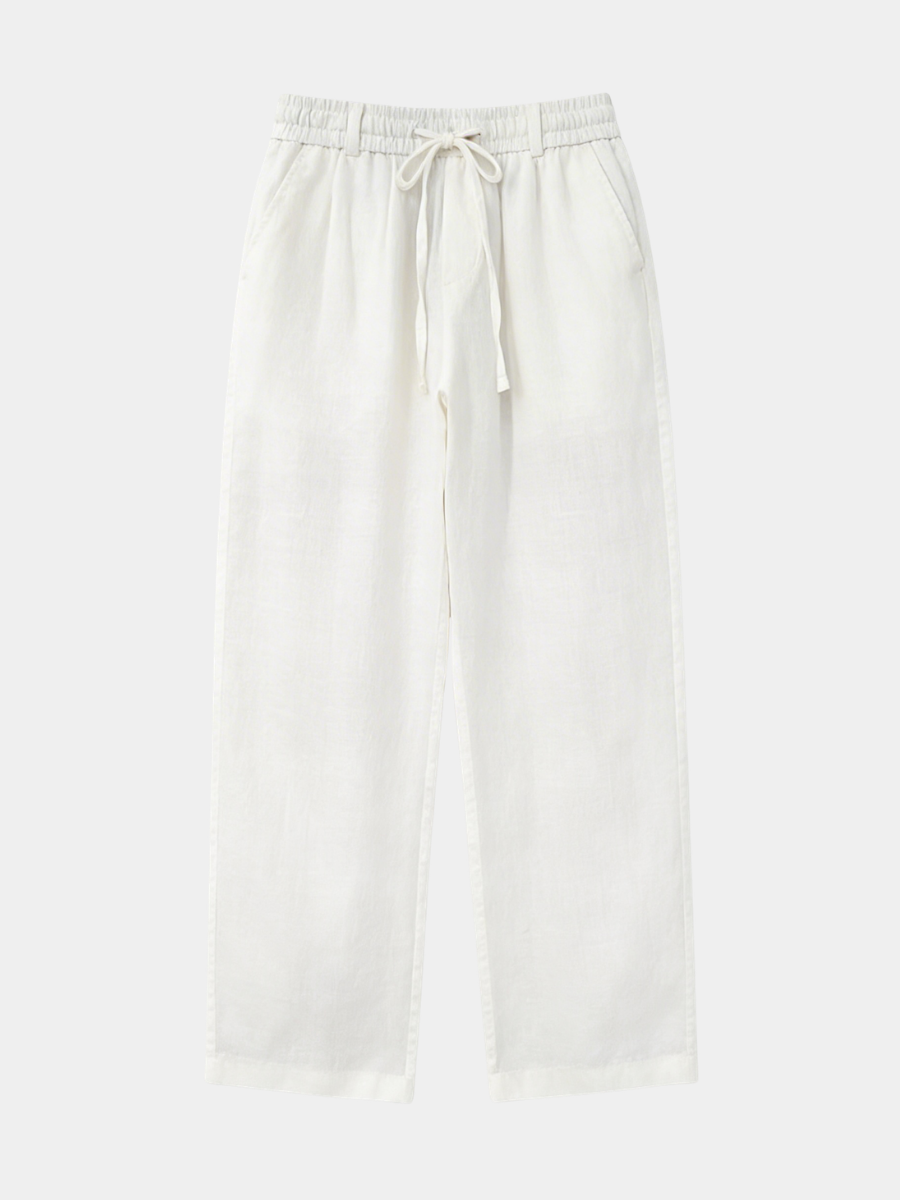 White Linen Trousers