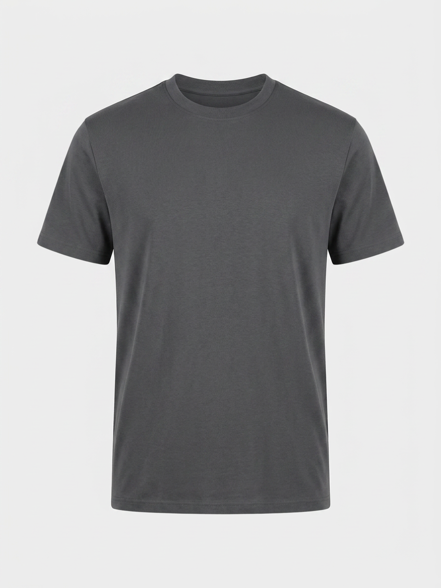 Charcoal Mercerized Cotton Tee
