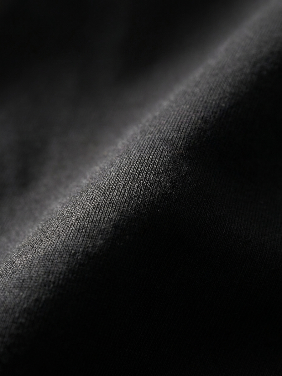 Black Long Sleeve Cotton Tee