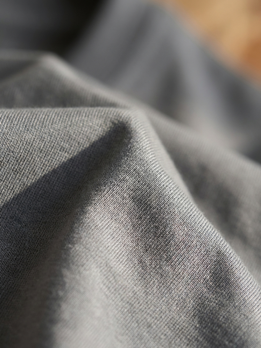 Charcoal Long Sleeve Cotton Tee