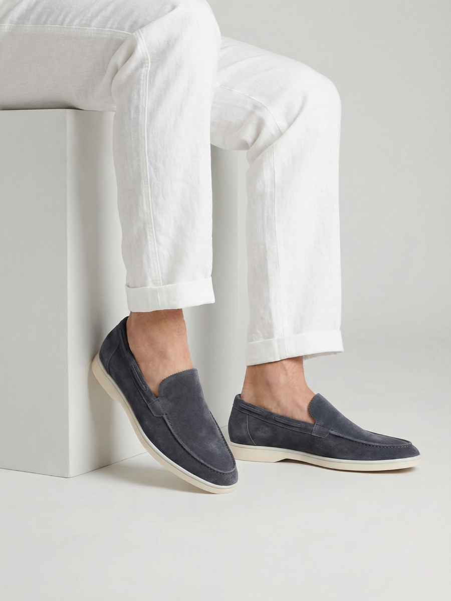 Mocasines Náuticos Azul Acero