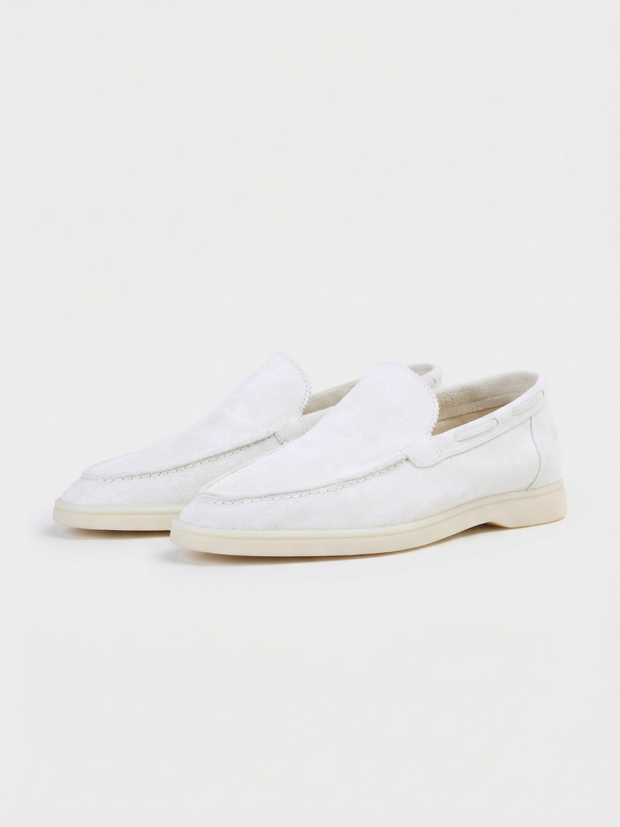 White Yacht Loafers