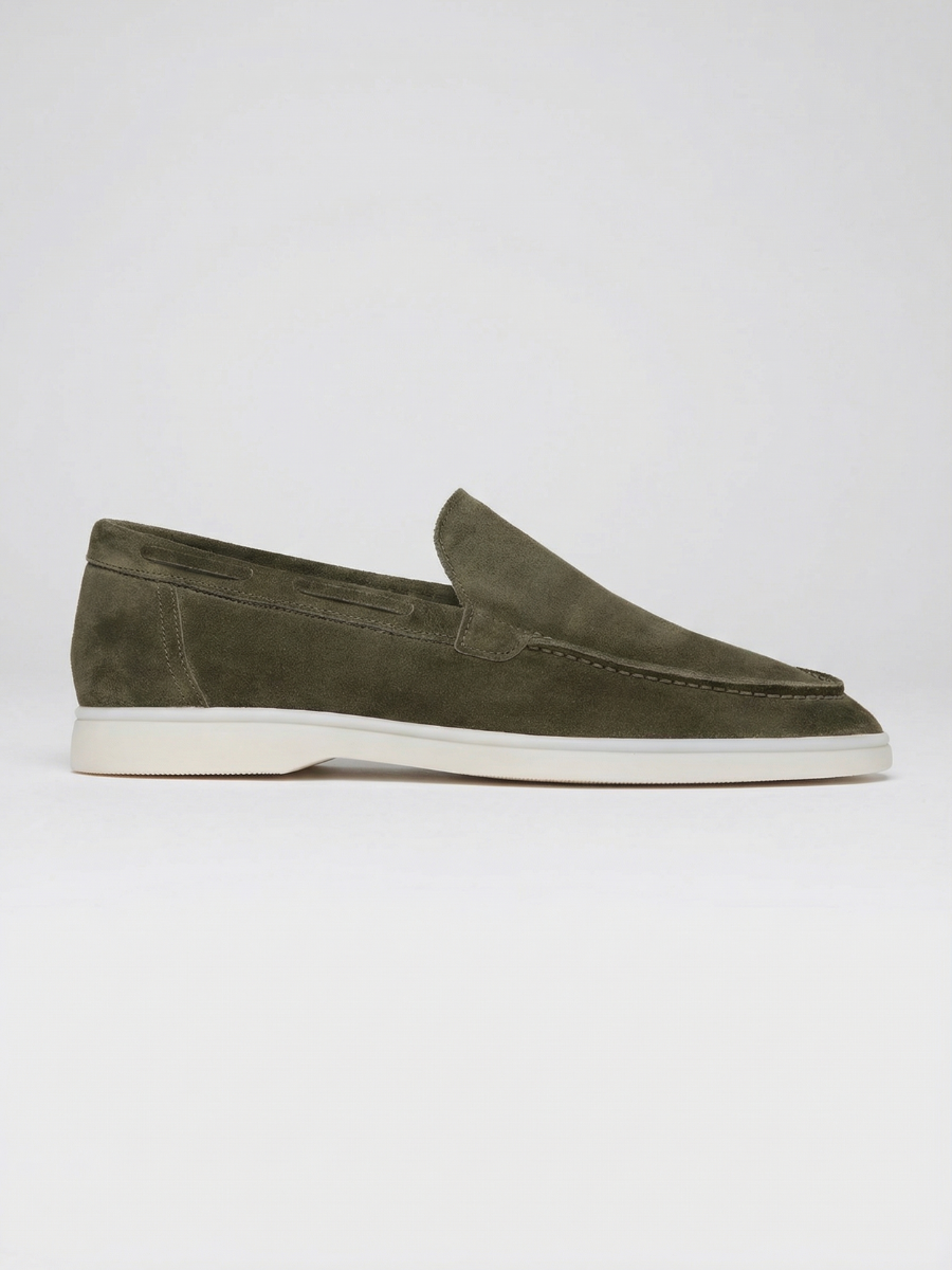 Olive Yacht Loafers