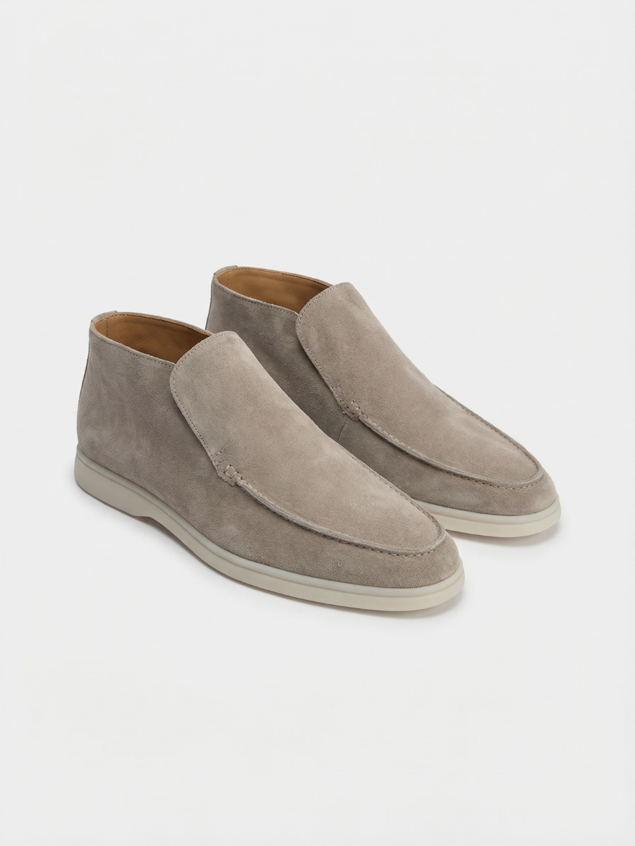 Hellgraue City-Loafer