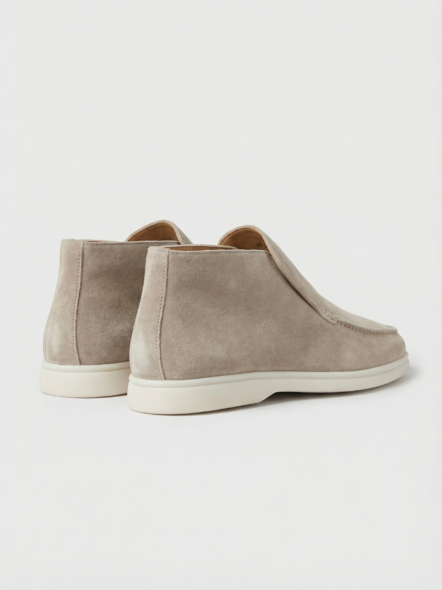 Hellgraue City-Loafer