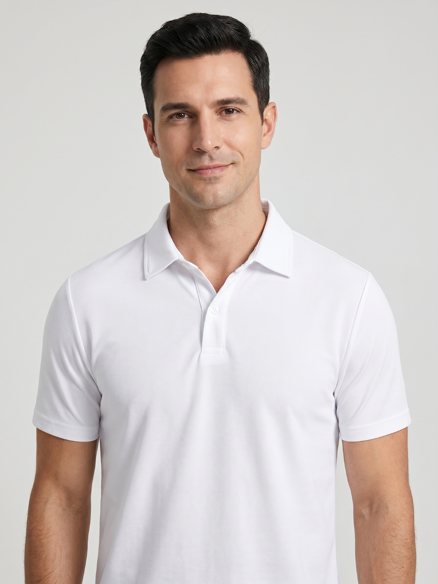 Polo de Algodón Blanco