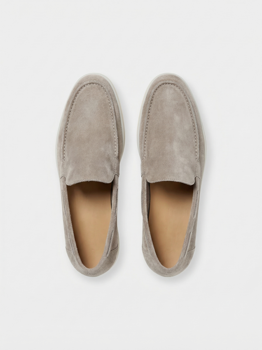 Mocassins Yacht Cinza Claro