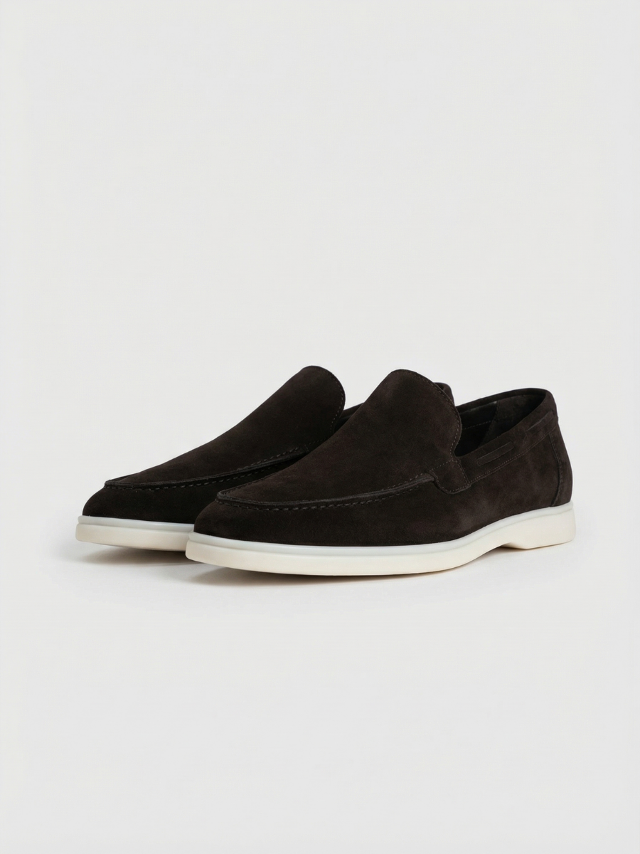 Schwarze Yacht-Loafer