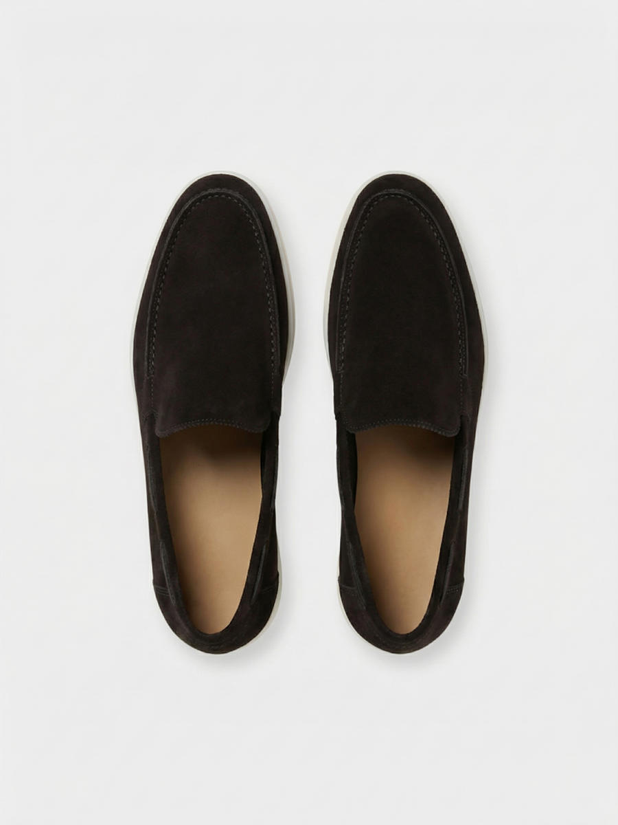 Schwarze Yacht-Loafer