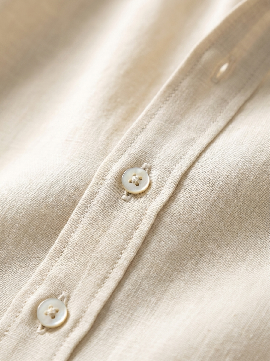 Beige Linen Long Sleeve