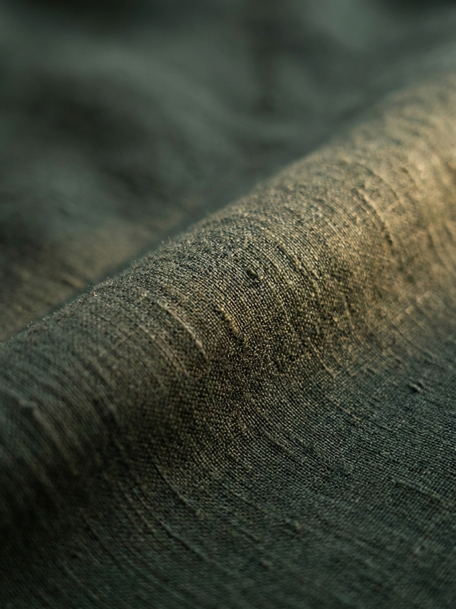 Forest Green Linen Long Sleeve