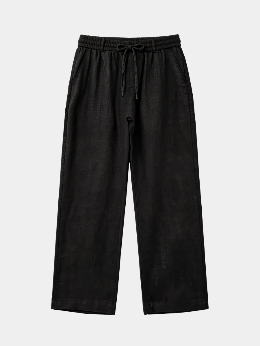 Black Linen Trousers