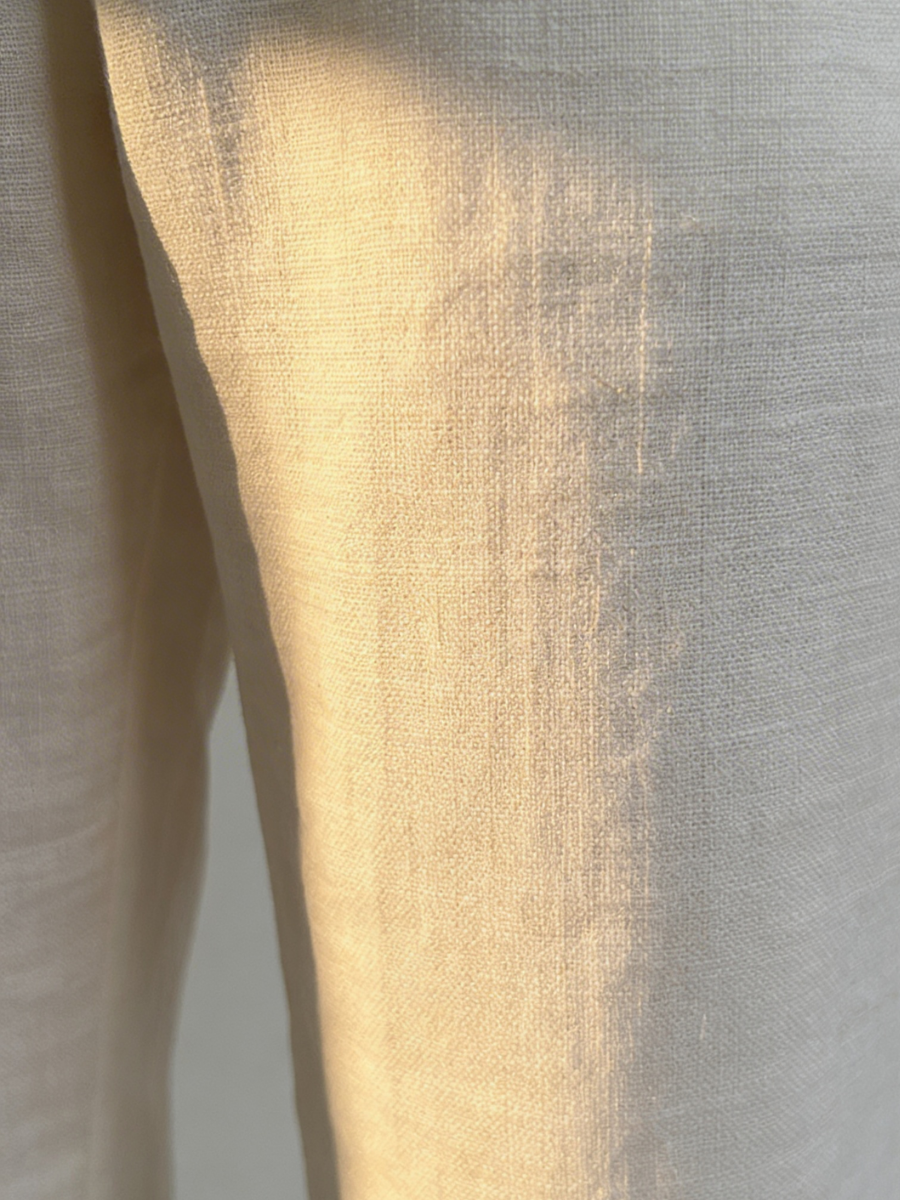 White Linen Trousers