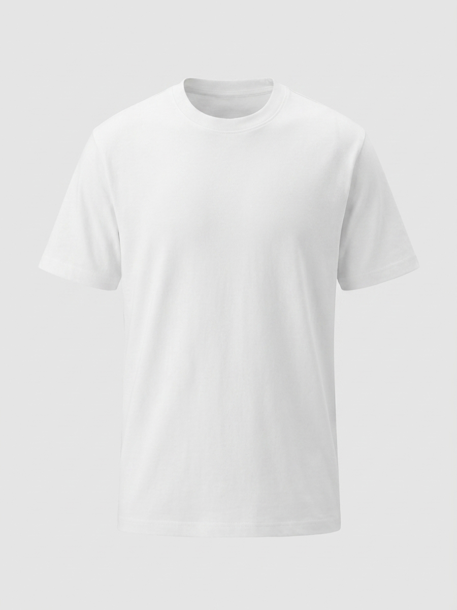 White Mercerized Cotton Tee