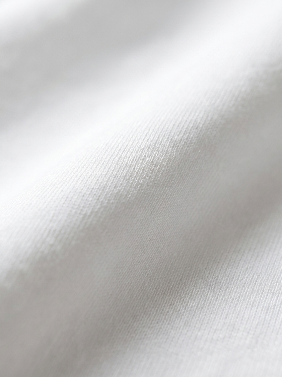 White Mercerized Cotton Tee