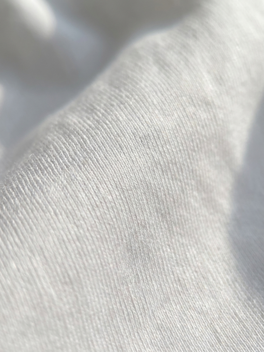 White Long Sleeve Cotton Tee