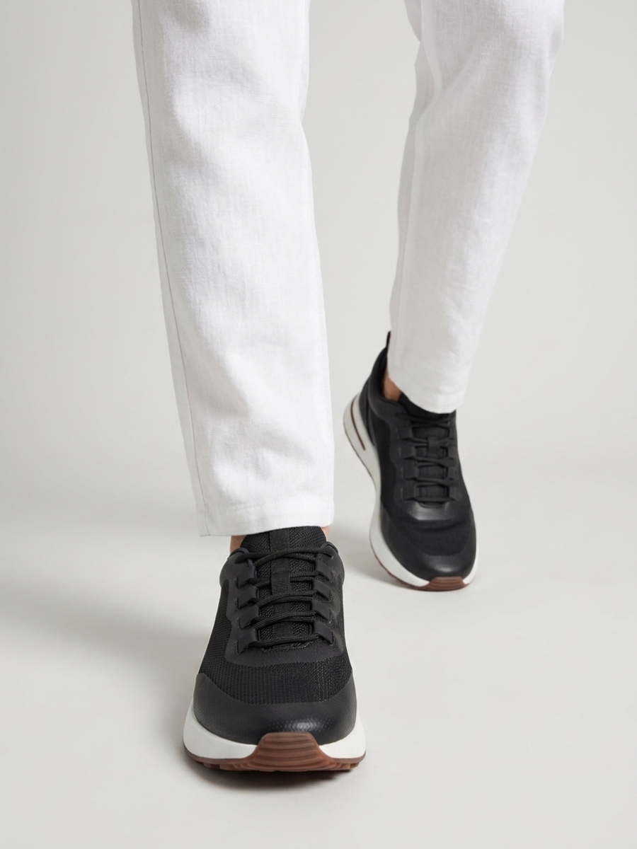 Black Portofino Trainer